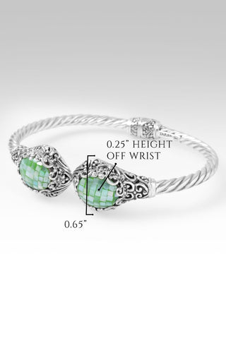 I'm Feeling Blessed Tip-To-Tip Bracelet™ in Seafoam Mother of Pearl Mosaic - Tip-to-Tip - only found at SARDA™