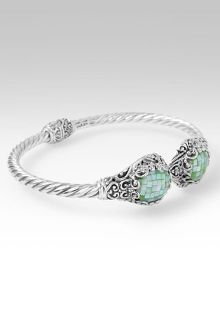 I'm Feeling Blessed Tip-To-Tip Bracelet™ in Seafoam Mother of Pearl Mosaic - Tip-to-Tip - only found at SARDA™