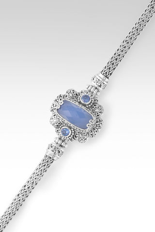 Infinite Trust Bracelet™ in Serenity Blue Chalcedony & Sheer Luck™ Mystic Topaz - Chain - only found at SARDA™