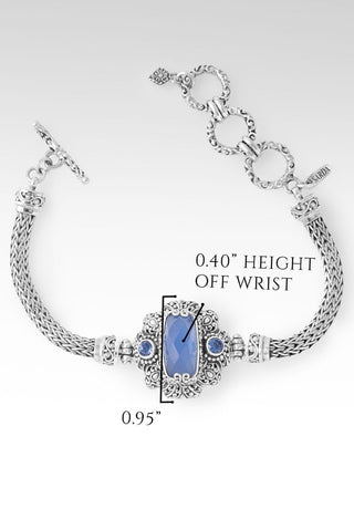 Infinite Trust Bracelet™ in Serenity Blue Chalcedony & Sheer Luck™ Mystic Topaz - Chain - only found at SARDA™