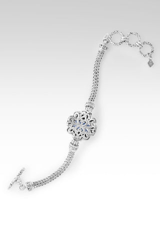 Infinite Trust Bracelet™ in Serenity Blue Chalcedony & Sheer Luck™ Mystic Topaz - Chain - only found at SARDA™