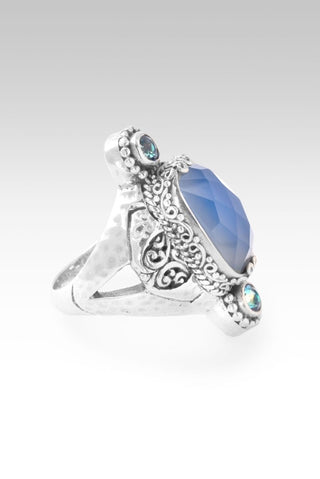 Infinite Trust Ring™ in Serenity Blue Chalcedony & Sheer Luck™ Mystic Topaz - Statement - only found at SARDA™