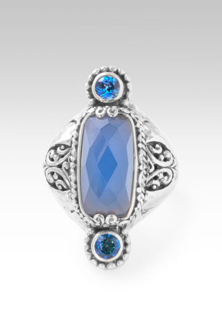 Infinite Trust Ring™ in Serenity Blue Chalcedony & Sheer Luck™ Mystic Topaz - Statement - only found at SARDA™