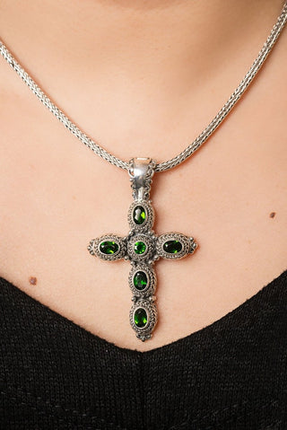 Inheritance is Heaven Pendant™ in Chrome Diopside - Multi Stone - only found at SARDA™