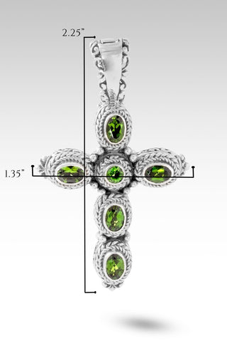 Inheritance is Heaven Pendant™ in Chrome Diopside - Multi Stone - only found at SARDA™