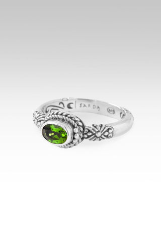 Inheritance is Heaven Ring™ in Chrome Diopside - Stackable - only found at SARDA™
