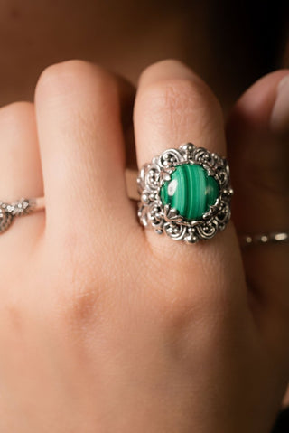 Inheritance is Heaven Ring™ in Malachite - Statement - only found at SARDA™