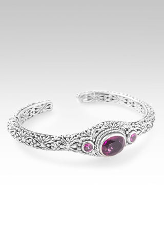Inspire Others Cuff™ in Pink Fluorite & Rhodolite Garnet - Cuff - only found at SARDA™