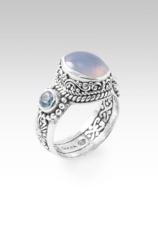 Inspire Others Ring™ in Chalcedony & Blue Zircon - Dinner - only found at SARDA™