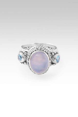 Inspire Others Ring™ in Chalcedony & Blue Zircon - Dinner - only found at SARDA™