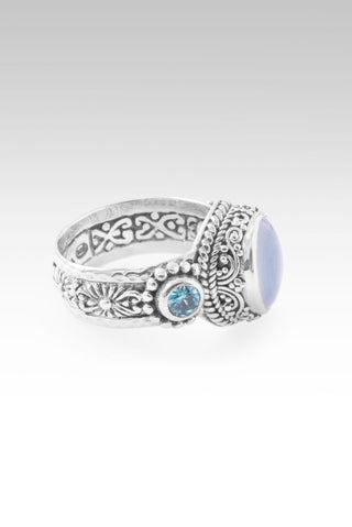 Inspire Others Ring™ in Chalcedony & Blue Zircon - Dinner - only found at SARDA™