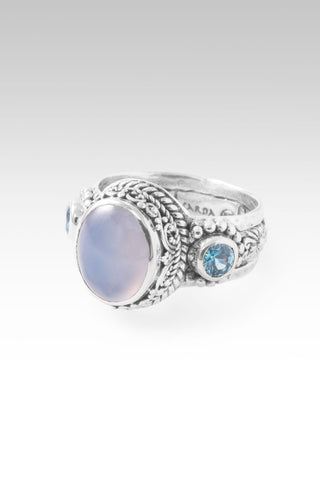 Inspire Others Ring™ in Chalcedony & Blue Zircon - Dinner - only found at SARDA™