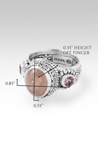 Inspire Others Ring™ in Cor - De - Rosa Morganite & J P Topaz™ Mystic Topaz - Dinner - only found at SARDA™