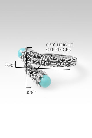 Joy Is Stayin' Here Ring™ in Mexican Turquoise - Bypass - only found at SARDA™