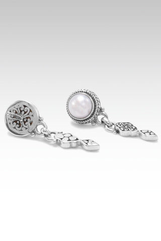 Joyful Admiration Earrings™ in Freshwater Pearl - Stud Dangle - SARDA™
