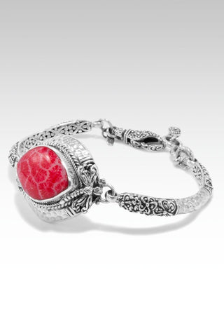 Joyful Journey Bracelet™ in Red Indonesian Coral - Single Stone - SARDA™