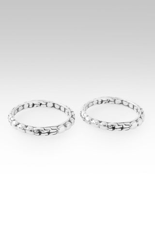 Joyful Worship Ring Set of 2™ in Chainlink - Stackable - only found at SARDA™