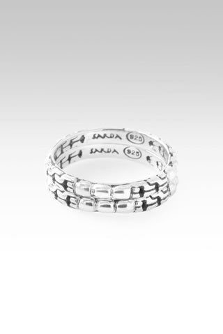 Joyful Worship Ring Set of 2™ in Chainlink - Stackable - only found at SARDA™