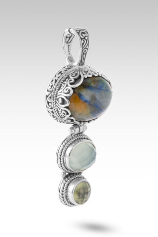 Keep Dreaming Pendant™ in Chrysocolla in Quartz, Seafoam Chalcedony & Prehnite - Multi Stone - only found at SARDA™