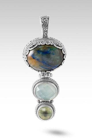 Keep Dreaming Pendant™ in Chrysocolla in Quartz, Seafoam Chalcedony & Prehnite - Multi Stone - only found at SARDA™