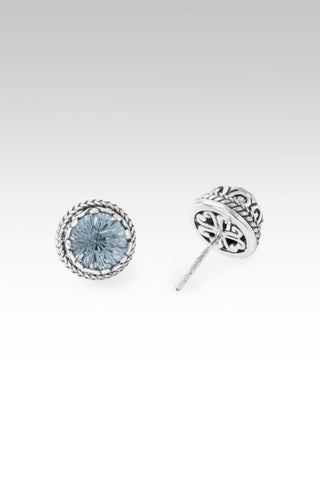 Keep Praising Earrings™ in Arctic Blue Topaz - Stud - only found at SARDA™