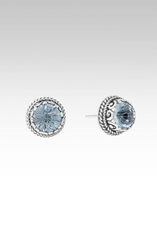 Keep Praising Earrings™ in Arctic Blue Topaz - Stud - only found at SARDA™