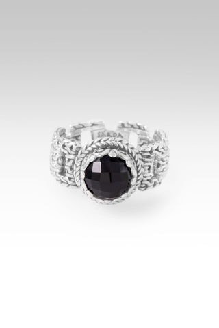 Keep Praying for Healing Ring™ in Black Spinel - Dinner - only found at SARDA™