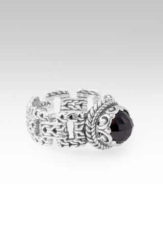 Keep Praying for Healing Ring™ in Black Spinel - Dinner - only found at SARDA™