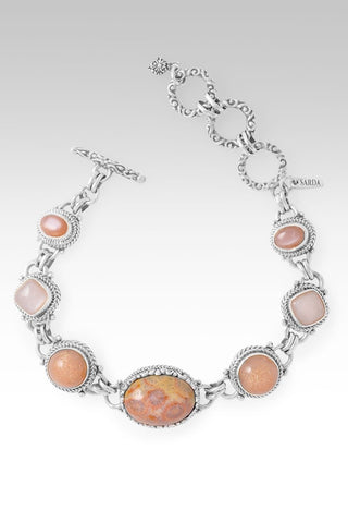 King of Everything Bracelet™ in Petrified Coral, Peach Sunstone, Peach Moonstone & Champagne Moonstone - Multi Stone - only found at SARDA™