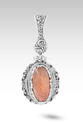 King of Everything Pendant™ in Peach Sunstone - Single Stone - only found at SARDA™