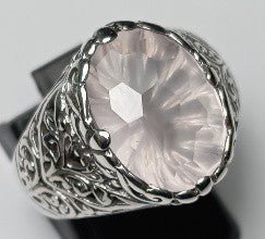 King to Come Ring™ in Cloud Pink Rose Quartz - Dinner - only found at SARDA™