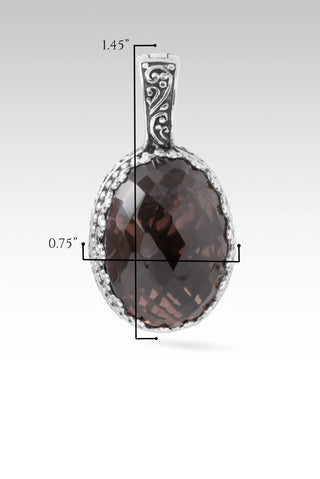 Knows All My Needs Pendant™ in Smoky Quartz - Single Stone - only found at SARDA™