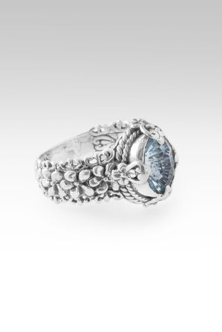Lasting Healing Ring™ in Arctic Blue Topaz - Dinner - only found at SARDA™