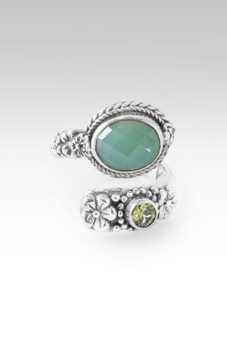 Lasting Promises Ring™ in Chrysoprase & Peridot - Bypass - only found at SARDA™