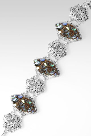 Lavish Beauty Bracelet™ in Ammonite with Abalone Inlay - Multi Stone - only found at SARDA™