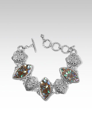 Lavish Beauty Bracelet™ in Ammonite with Abalone Inlay - Multi Stone - only found at SARDA™
