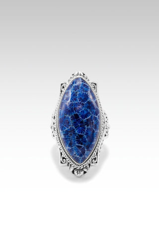 Lavish Beauty Ring™ in Navy Blue Indonesian Coral - Statement - SARDA™