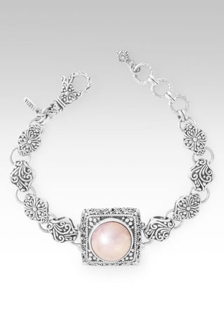 Lay Worries Down Bracelet™ in Rose Gold Freshwater Mabe Pearl - Multi Link - only found at SARDA™