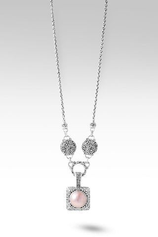 Lay Worries Down Necklace™ in Rose Gold Freshwater Mabe Pearl - Statement - only found at SARDA™