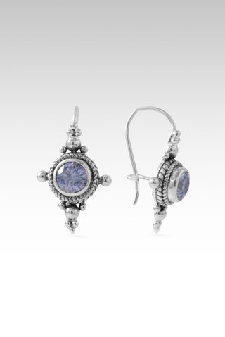 Leads to Life Earrings™ in Celestial Blue™ Mystic Moissanite - Sarda Safety Latch - only found at SARDA™
