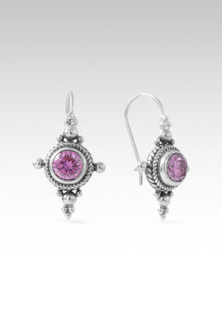Leads to Life Earrings™ in Perfect Pink™ Mystic Moissanite - Sarda Safety Latch - only found at SARDA™