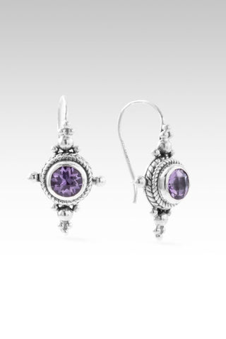Leads to Life Earrings™ in Rose De France Amethyst - Sarda Safety Latch - only found at SARDA™