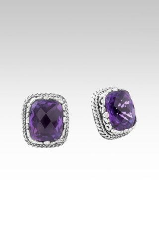 Leads to Live Earrings™ in Amethyst - Stud - only found at SARDA™