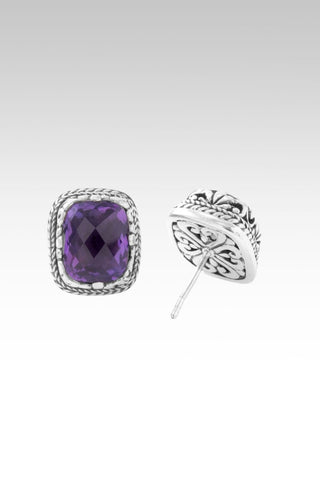 Leads to Live Earrings™ in Amethyst - Stud - only found at SARDA™