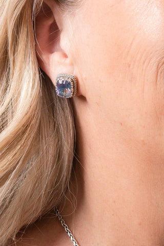 Leads to Live Earrings™ in Pink Vapor™ Mystic Quartz - Stud - only found at SARDA™