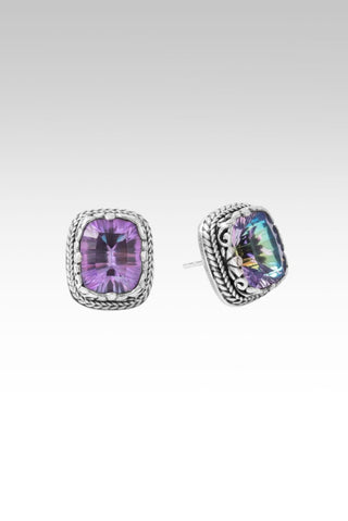 Leads to Live Earrings™ in Pink Vapor™ Mystic Quartz - Stud - only found at SARDA™