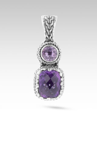 Leads to U Pendant™ in Amethyst & Rose De France Amethyst - Multi Stone - only found at SARDA™