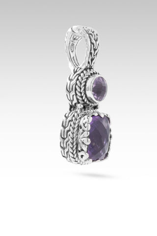 Leads to U Pendant™ in Amethyst & Rose De France Amethyst - Multi Stone - only found at SARDA™