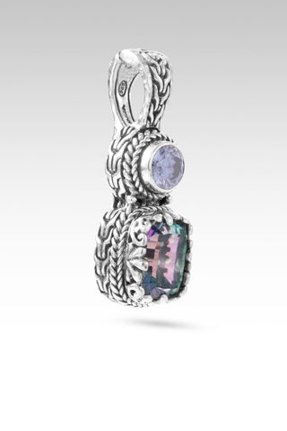 Leads to U Pendant™ in True Picasso™ Mystic Quartz & Celestial Blue™ Mystic Moissanite - Multi Stone - only found at SARDA™