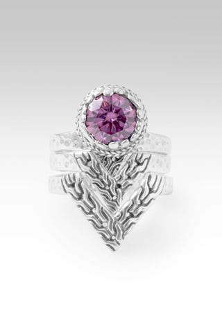 Leads to Wholeness Ring™ in Perfect Pink™ Mystic Moissanite - Stackable - only found at SARDA™